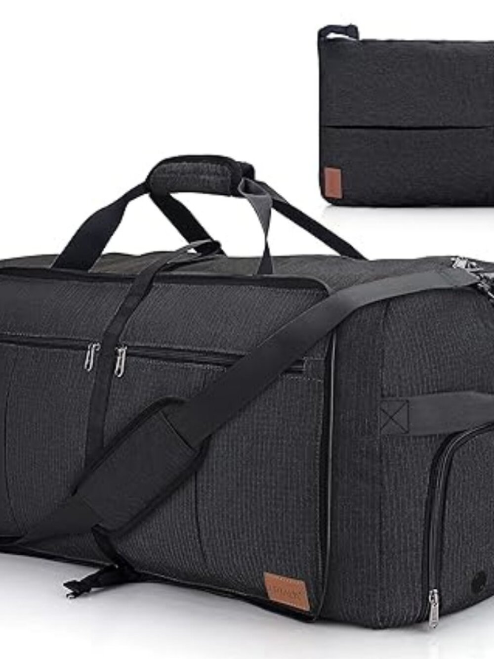 120L Foldable Waterproof Travel Duffel Bag with Shoe Compartment Large Weekender